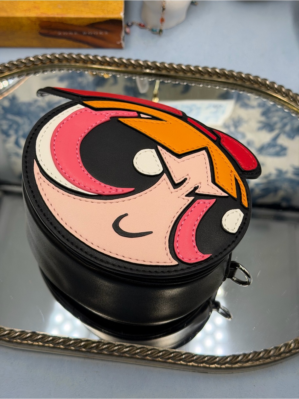 🆕 JELLY BUNNY 🧿 NWOT x POWERPUFF GIRLS Blossom Crossbody Bag, Red & Black - Picture 14 of 14